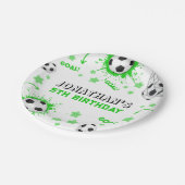 Sport Kinder Voetbal Verjaardagsfeest Papieren Bordje (Gekanteld)