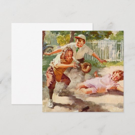 sport, kinderen spelen voetbal (Voorkant / Achterkant)