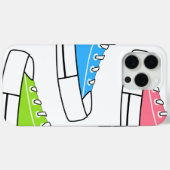 Sport Kleurrijke Sneakers iPhone 15 Pro Max Hoesje (Achterkant (horizontaal))