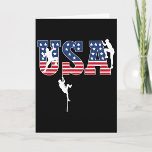 Sport Klimmen Usa Vlag Trots Amerikaanse Patriotti Kaart