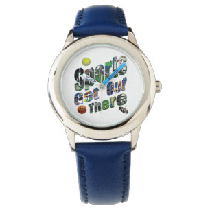 Sport komt uit Afbeelding Logo, Kinder leder Horloge