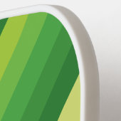 Sport Lily Pad Green Stripes with Name Pickleball Paddle (Links Detail)