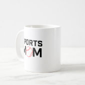 Sport mam Baseball Design Koffiemok (Voorkant links)