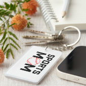 Sport mam Baseball Design Sleutelhanger (Voorkant Rechts)