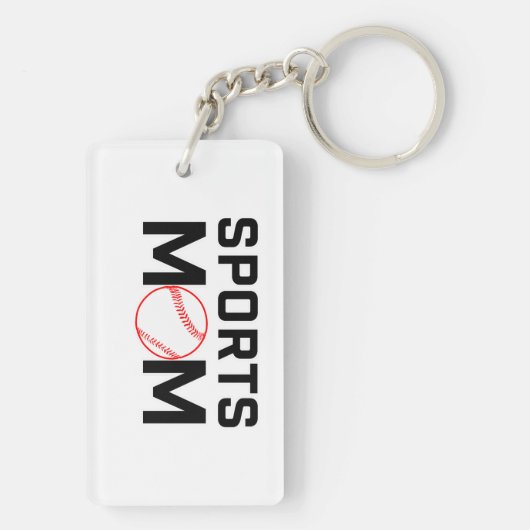 Sport mam Baseball Design Sleutelhanger (achterkant)