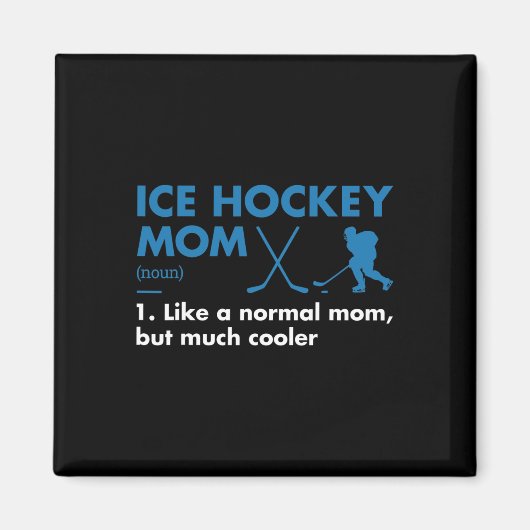 Sport Mam Definition Ice Hockey Magneet (Voorkant)