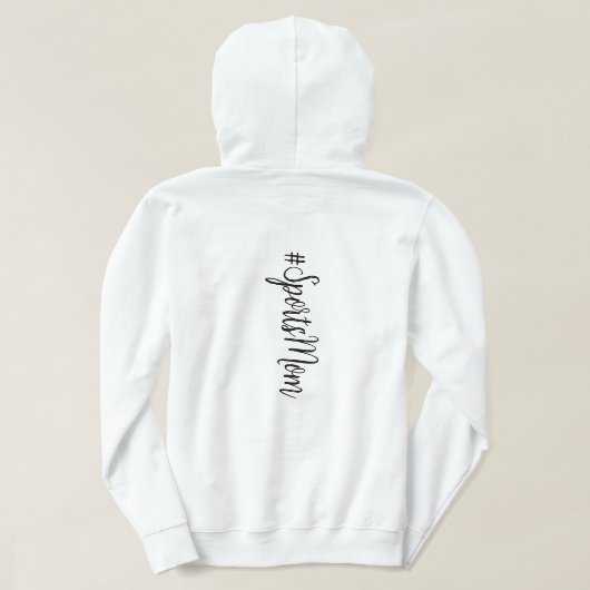 Sport mama sweatshirt, neem kinder mee naar sport hoodie (Design achterkant)
