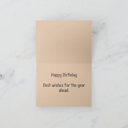 Sport Man Hockey HuntingCabin Bossen verjaardagska Bedankkaart (Binnen)