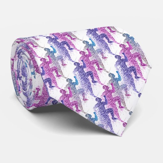 Sport Man in Mauve, Paars en Roze Stropdas (Opgerold)