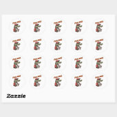 Sport Man Ronde Sticker (Vel)