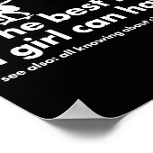 Sport Meisje Definitie Skateboarden Poster (Hoek)