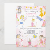 Sport Meisje Verjaardag uitnodiging (Voorkant / Achterkant)