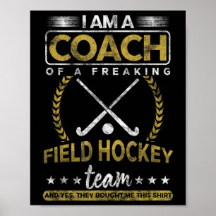 Sport Mentor Coach Veldhockey Teamtraining Oefenin Poster