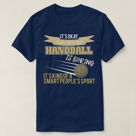 Sport met slimme handbal t-shirt (Design voorkant)