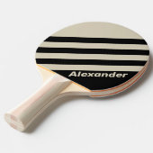  Sport Midnight Stripes met naam Tafeltennisbatje (Voorkant Gekanteld)