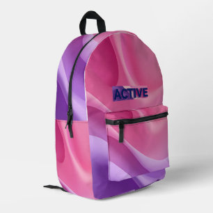 Sport Mode: Geactiveerd – Gradient Athletic Girl T Bedrukte Rugzak