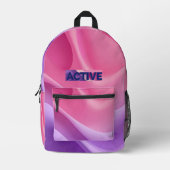 Sport Mode: Geactiveerd – Gradient Athletic Girl T Bedrukte Rugzak (Voorkant)
