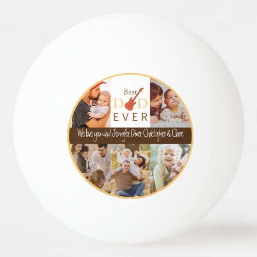 Sport Modern Cool Beste Pap Ooit Vaders Dag Pingpongbal (Voorkant)