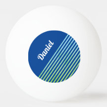 Sport Modern Geometrische Blauwe Strepen Naam Sjab