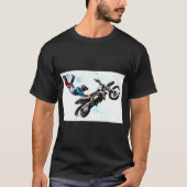 Sport Moderne Elegant Acrobat Biker Pop Art T-shirt (Voorkant)