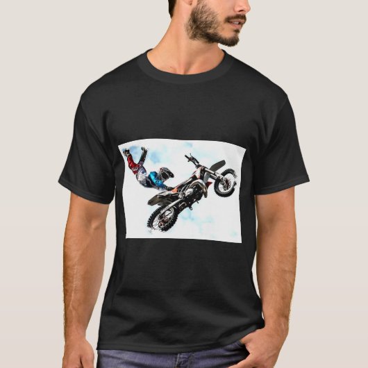 Sport Moderne Elegant Acrobat Biker Pop Art T-shirt (Voorkant)