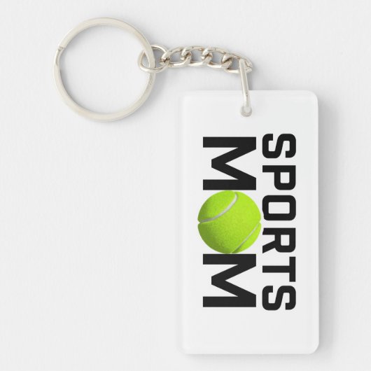 Sport moeder tennis ontwerp sleutelhanger (Voorkant)