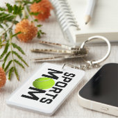 Sport moeder tennis ontwerp sleutelhanger (Voorkant Rechts)