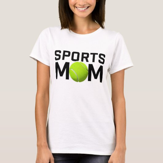Sport moeder tennis ontwerp t-shirt (Voorkant)
