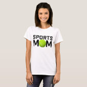 Sport moeder tennis ontwerp t-shirt (Voorkant volledig)