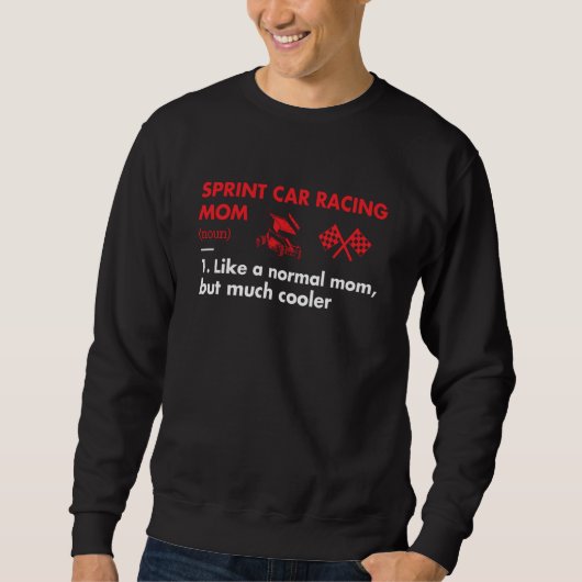Sport Mom Definition Sprint Car Racing Trui (Voorkant)