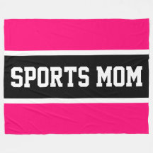 SPORT MOM Sportief Cool Helder Roze Zwarte Strepen