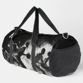 Sport Monogram, zwart-wit, basketbal Plunjezak (Rechterhoek)