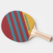 Sport Mosterdzaadstrepen met naam Tafeltennisbatje (Zijkant)