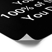 Sport Motivatie Citaat Basketball Poster (Hoek)