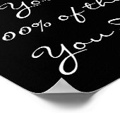 Sport Motivatie Citaat Basketball Poster (Hoek)