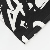 Sport Motivatie: Graffiti Abstract. Fleece Deken (Hoek)