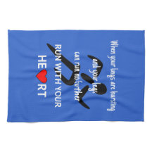 Sport motivatie hardloopcitaat blauw