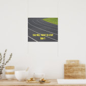 Sport Motivatie Poster! Ideaal voor runners Poster (Keuken)