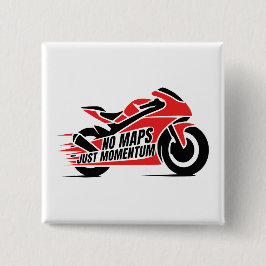 Sport Motorcycle Vierkante Button 5,1 Cm