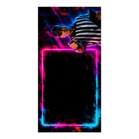 Sport Neon Bord Perfect Poster (Voorkant)