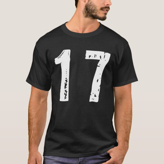 Sport nummer 17 t-shirt (Voorkant)