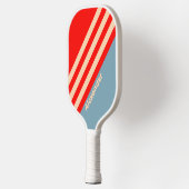  Sport Ocean Horizon Stripes met naam Pickleball Paddle (Links)