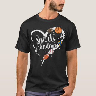 Sport Oma Hart Sport Oma Sport Grootmoeder T-shirt