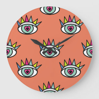 Sport oogpatroon, psychedelische . grote klok