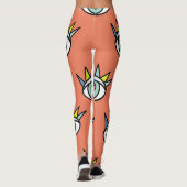 Sport oogpatroon, psychedelische . leggings (Achterkant)