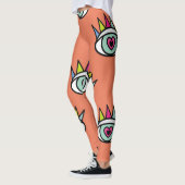 Sport oogpatroon, psychedelische . leggings (Links)