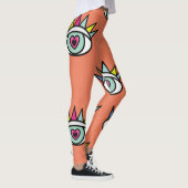 Sport oogpatroon, psychedelische . leggings (Rechts)