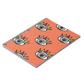 Sport oogpatroon, psychedelische . notitieboek (Linkerzijde)