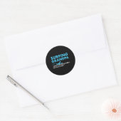 Sport Opa Definitie Surfen  Ronde Sticker (Envelop)