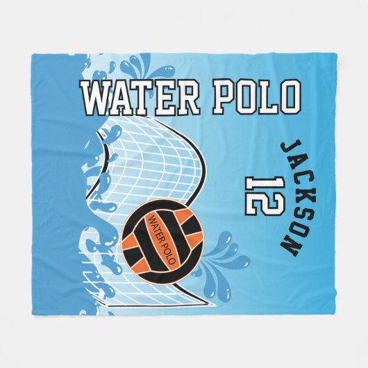 🤽 ‍ sport - Oranje bal Fleece Deken (Voorkant (Horizontaal))